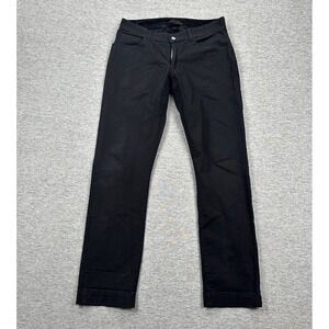 Deus Ex Machina Pants Mens 32x32 Black Straight Low Rise Chino USA Made